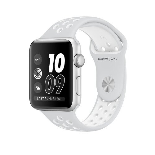 Apple Watch Nike+ Series 2 - 42mm - Silver Aluminum Case - with Pure Platinum/White Nike Sport Band