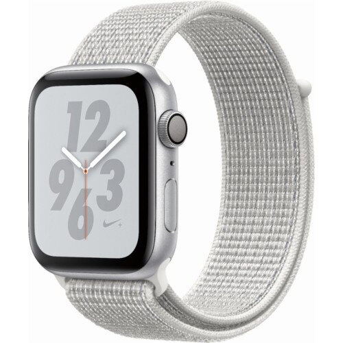 Apple Watch Nike+ Series 4 - Silver Aluminum Case with Summit White Nike Sport Loop - 44mm - GPS