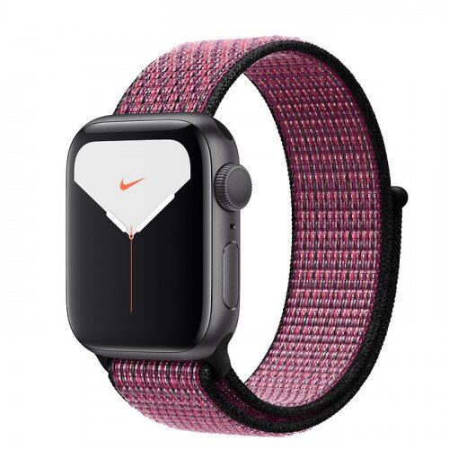 Apple Watch Nike Series 5 with Desert Sand/Volt Sport Loop Band - Space Gray Aluminum Case - 44mm