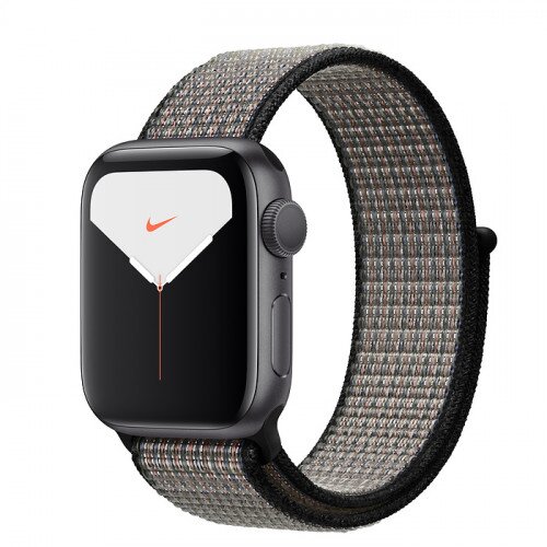 Apple Watch Nike Series 5 with Royal Pulse/Lava Glow Sport Loop Band - Space Gray Aluminum Case - 44mm