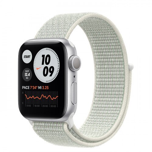 Apple Watch Nike Series 6 Silver Aluminum Case with Nike Sport Loop - 40mm - Spruce Aura