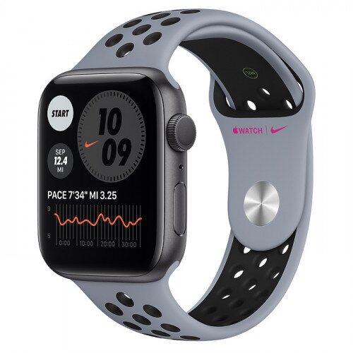 Apple Watch Nike Series 6 Space Gray Aluminum Case with Nike Sport Band - 44mm - Obsidian Mist/Black