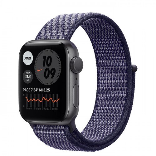 Apple Watch Nike Series 6 Space Gray Aluminum Case with Nike Sport Loop - 40mm - Purple Pulse