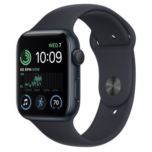 Apple Watch SE (2nd Gen) Midnight Aluminum Case with Sport Band - Midnight - 44mm - M/L