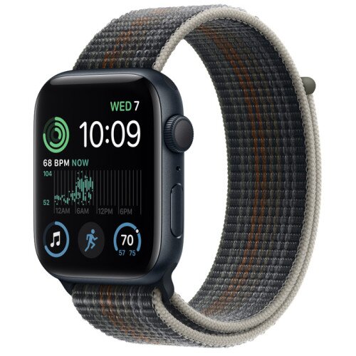 Apple Watch SE (2nd Gen) Midnight Aluminum Case with Sport Loop - Midnight - 44mm - XL