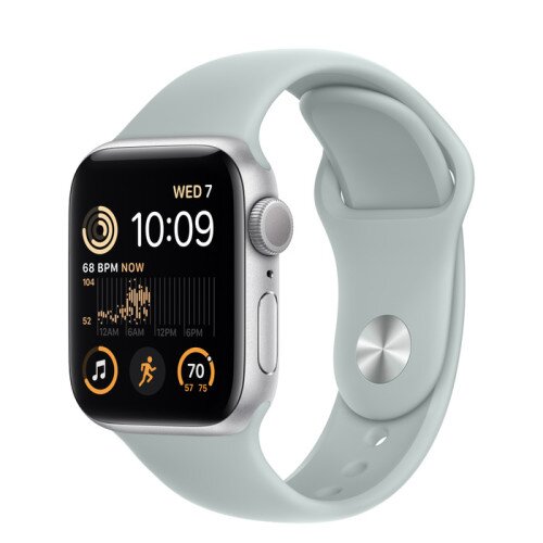 Apple Watch SE (2nd Gen) Silver Aluminum Case with Sport Band - Succulent - 40mm - M/L