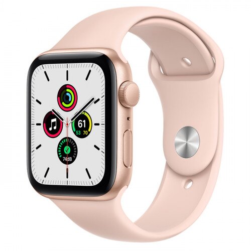 Apple Watch SE Gold Aluminum Case with Sport Band - 44mm - Pink Sand