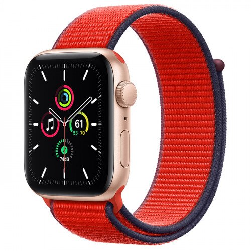 Apple Watch SE Gold Aluminum Case with Sport Loop - 44mm - Product Red