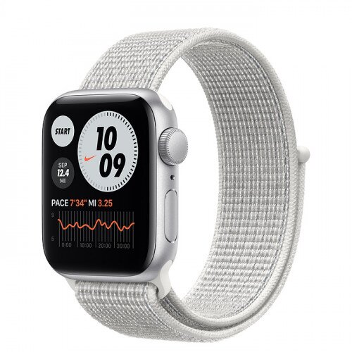 Apple Watch SE Silver Aluminum Case with Nike Sport Loop - 40mm - Summit White