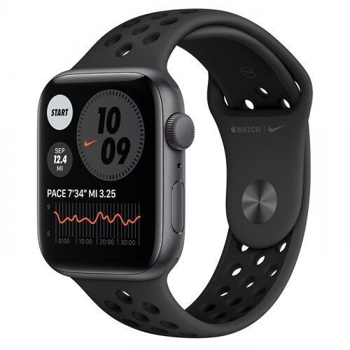 Apple Watch SE Space Gray Aluminum Case with Nike Sport Band - 44mm - Anthracite/Black