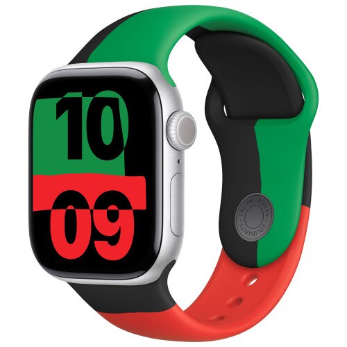 Apple Watch Series 10 - 42mm - S/M - Silver Aluminum Case - Black Unity