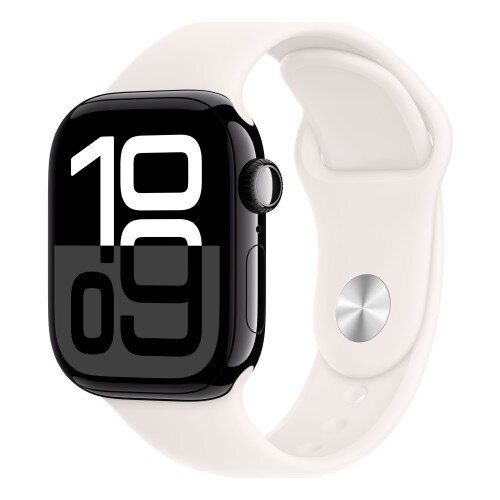 Apple Watch Series 10 - 42mm - S/M - Jet Black Aluminum Case - Light Blush