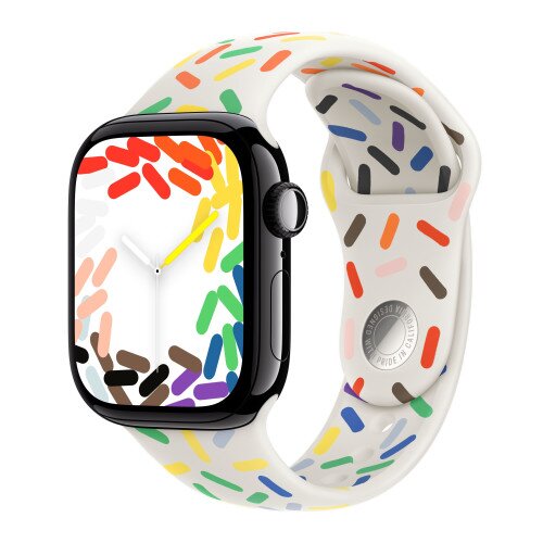 Apple Watch Series 10 - 42mm - S/M - Jet Black Aluminum Case - Pride Edition