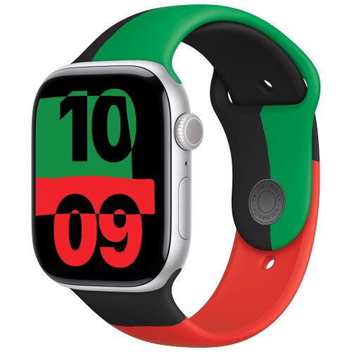 Apple Watch Series 10 - 46mm - M/L - Silver Aluminum Case - Black Unity