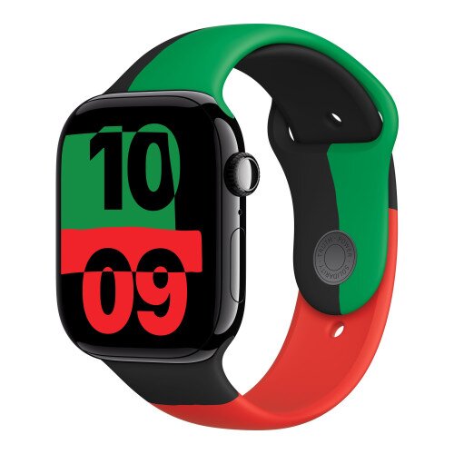 Apple Watch Series 10 - 46mm - M/L - Jet Black Aluminum Case - Black Unity