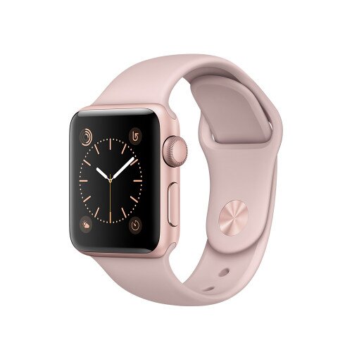 Apple Watch Series 1 - 38mm - Rose Gold Aluminum Case - with Pink Sand Sport Band
