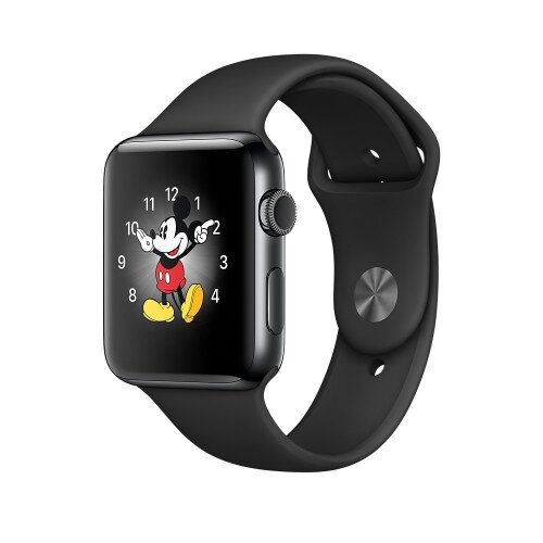 Apple Watch Series 2 - 42mm - Space Black Stainless Steel Case - with Black Sport Band