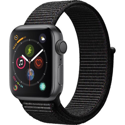 Apple Watch Series 4 - Space Gray Aluminum Case with Black Sport Loop - 40mm