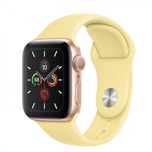 Apple Watch Series 5 with Lemon Cream Sport Band - Gold Aluminum Case - 40mm