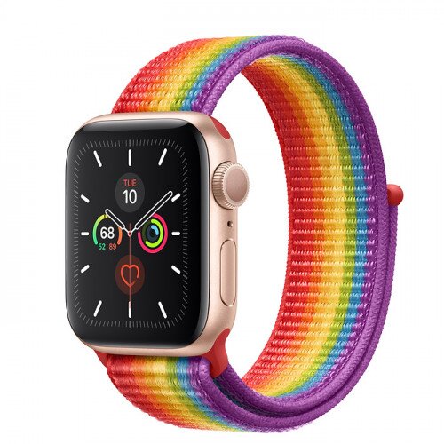 Apple Watch Series 5 with Pride Sport Loop - Gold Aluminum Case - 44mm