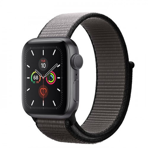 Apple Watch Series 5 with Anchor Gray Sport Loop - Space Gray Aluminum Case - 44mm