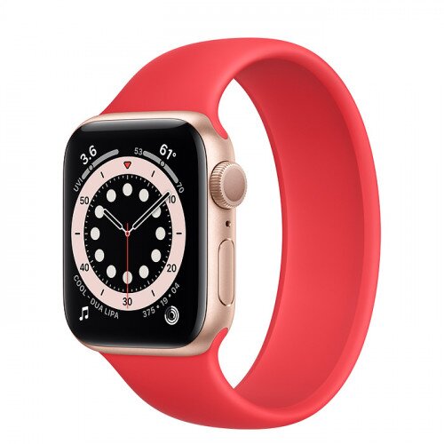 Apple Watch Series 6 Gold Aluminum Case with Solo Loop - 40mm - Size-2 - Product Red