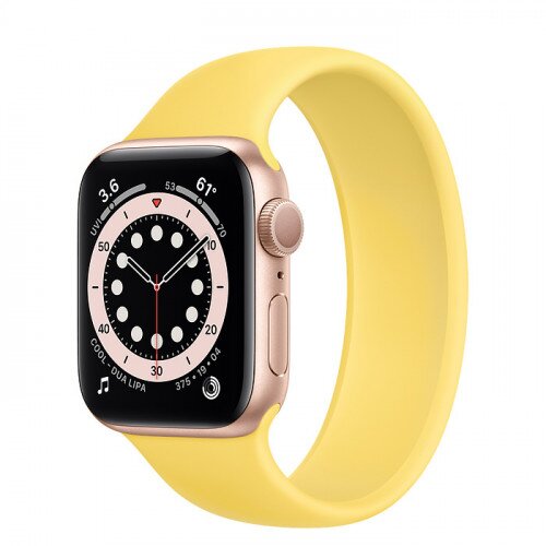 Apple Watch Series 6 Gold Aluminum Case with Solo Loop - 40mm - Size-8 - Ginger
