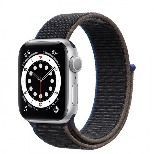 Apple Watch Series 6 Silver Aluminum Case with Sport Loop - 40mm - Charcoal