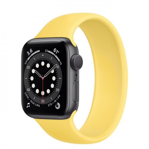 Apple Watch Series 6 Space Gray Aluminum Case with Solo Loop - 40mm - Size-4 - Ginger