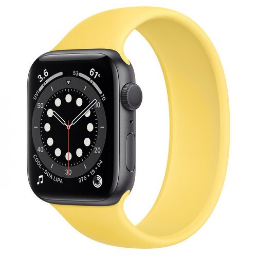 Apple Watch Series 6 Space Gray Aluminum Case with Solo Loop - 44mm - Size-4 - Ginger