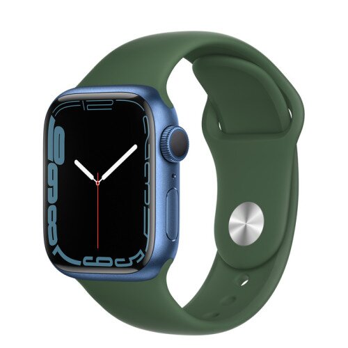 Apple Watch Series 7 Blue Aluminum Case with Sport Band - Clover - 41mm
