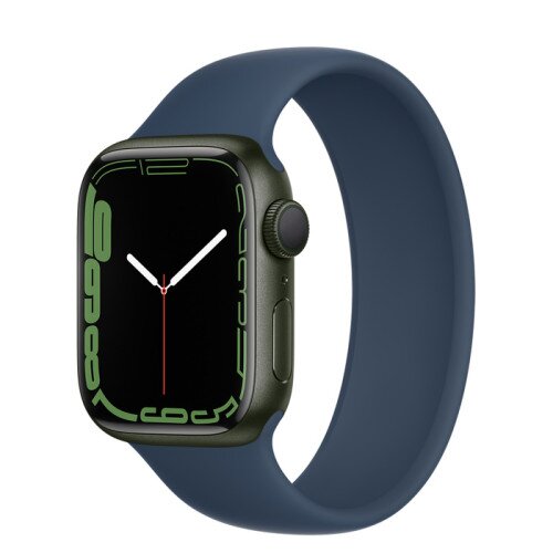 Apple Watch Series 7 Green Aluminum Case with Solo Loop - Abyss Blue - 41mm - 6
