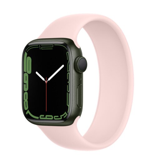 Apple Watch Series 7 Green Aluminum Case with Solo Loop - Chalk Pink - 45mm - 4