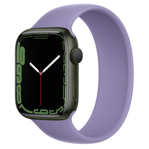 Apple Watch Series 7 Green Aluminum Case with Solo Loop - English Lavender - 45mm - 10