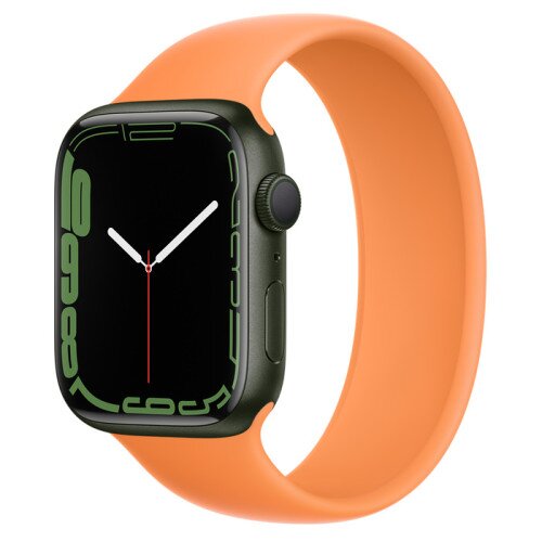 Apple Watch Series 7 Green Aluminum Case with Solo Loop - Marigold - 45mm - 12