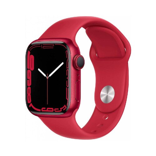Apple Watch Series 7 Red Aluminum Case with Sport Band - 41mm