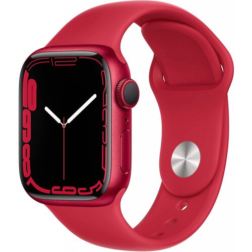 Apple Watch Series 7 Red Aluminum Case with Sport Band - 45mm
