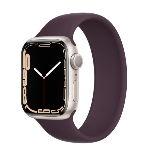 Apple Watch Series 7 Starlight Aluminum Case with Solo Loop - Dark Cherry - 41mm - 6