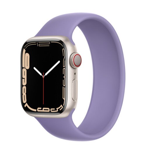 Apple Watch Series 7 Starlight Aluminum Case with Solo Loop - English Lavender - 41mm - 4