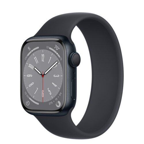 Apple Watch Series 8 - 41mm Midnight Aluminum Case with Midnight Solo Loop - Size-5