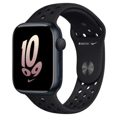 Apple Watch Series 8 - 45mm Midnight Aluminum Case with Black/Black Nike Sport Band - S/M