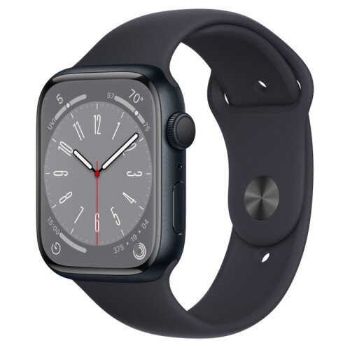 Apple Watch Series 8 - 45mm Midnight Aluminum Case with Midnight Sport Band - M/L