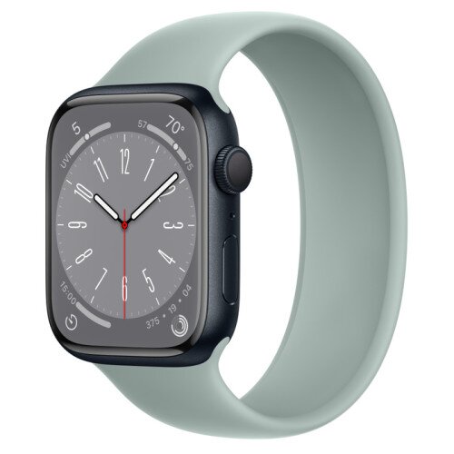 Apple Watch Series 8 - 45mm Midnight Aluminum Case with Succulent Solo Loop - Size-7