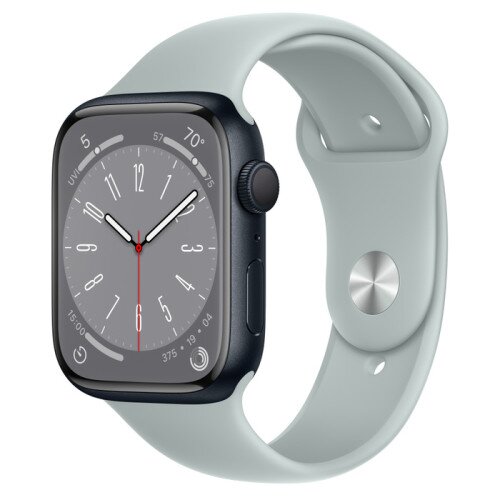 Apple Watch Series 8 - 45mm Midnight Aluminum Case with Succulent Sport Band - M/L
