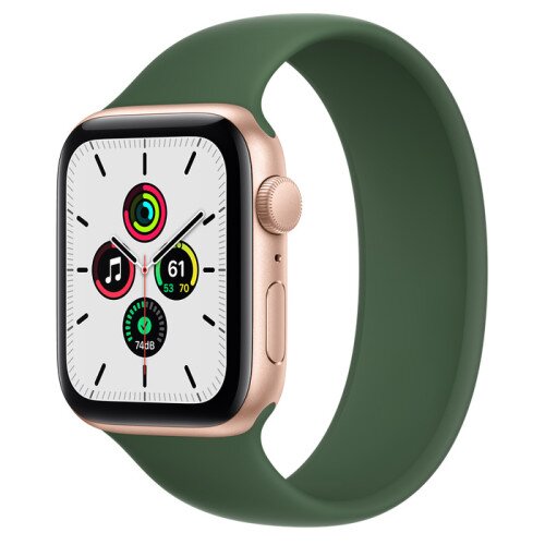 Apple Watch Series SE Gold Aluminum Case with Solo Loop - Clover - 44mm - 8