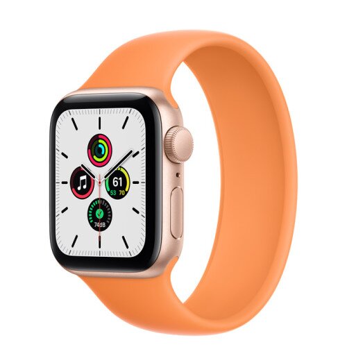 Apple Watch Series SE Gold Aluminum Case with Solo Loop - Marigold - 40mm - 9