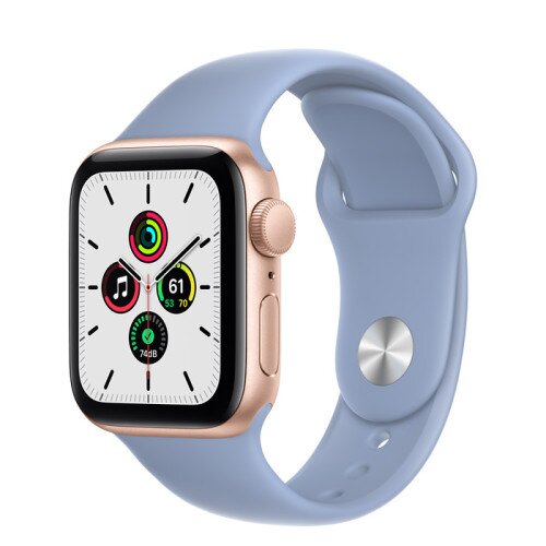 Apple Watch Sport SE Gold Aluminum Case with Sport Band - Blue Fog - 40mm