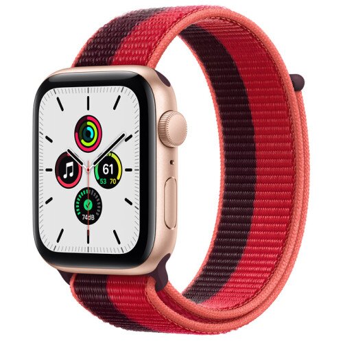 Apple Watch Sport SE Gold Aluminum Case with Sport Loop - Product Red - 44mm