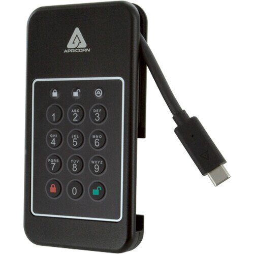Apricorn Aegis NVX Hardware-Based 256-Bit Encrypted Portable Hard Drive