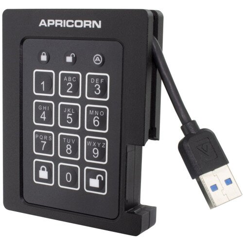 Apricorn Aegis Padlock SSD - USB 3.0 Solid State Drive - 240GB